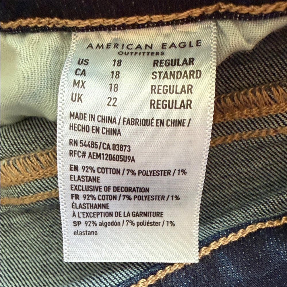 American Eagle Outfitters Dark Blue Jeans Jeggings NWT - Picture 8 of 15